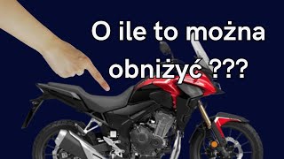 HONDA CB 500X, O ile jest możliwe? Obniżyć kanapę w motocyklu? Oto jest pytanie, nisko i wygodnie