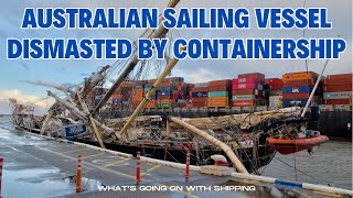 Sail Training Ship Leeuwin Struck by Maersk Shekou in the Port of Fremantle, August 30, 2024