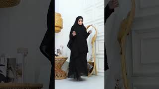 Gamis rekomendasi hitam full set #gamis #shortvideo