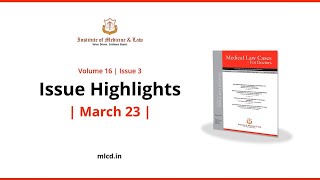 Highlights - March '23 Issue | Medical Law Cases - For Doctors