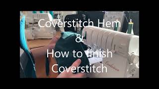 How to finish Coverstitch around a hem