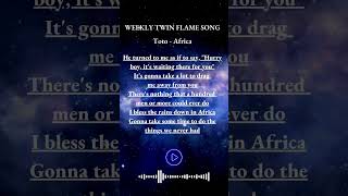 WEEKLY TWIN FLAME SONG! #twinflame #twinflames #twinflamejourney