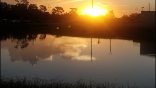 EARLY MORNING WALK WITH A Beautiful SUNRISE!!!  KISSIMMEE FLORIDA 2024 video #420