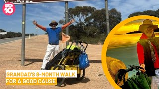 Grandfather’s 8-month walk across Australia | Studio 10