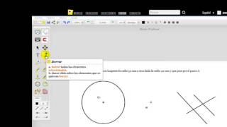 Tutorial Mongge. Tutorial 3: Circunferencia tangente a otra dada y que pase un punto