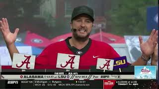 COLLEGE GAMEDAY | Luke Bryan (Celebrity Picker) joins the Crew & delivers his gameday picks