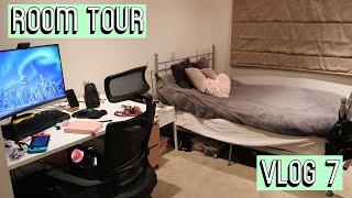 ROOM TOUR W/ FLEXISPOT [CC] || Vlog #7