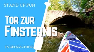 Tor zur Finsternis - Meine erste SUP Paddel Tour auf der Ruhr und dem Baldeney-See - T5 Geocaching