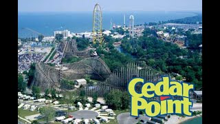 Cedar point  Amusement park from the Ferris wheel