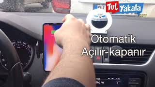 C9 Hızlı Wireless Otomatik Açılır Araç Şarjı Ve Tutucu