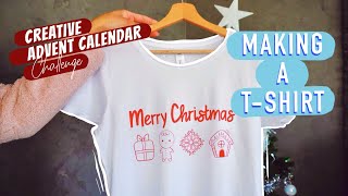 MAKING A TSHIRT with Flex Paper | DIY art project ☃︎ CREATIVE ADVENT CALENDAR EP24/24