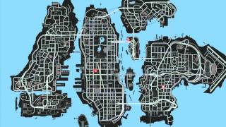 Gta 4 map with hidden spots and cars