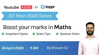 Boost your marks in Maths - JEE Main 2020