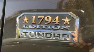 Tundra 1794 Edition Meaning and trim level