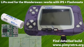 Simple and discreet LiPo mod for the Wonderswan