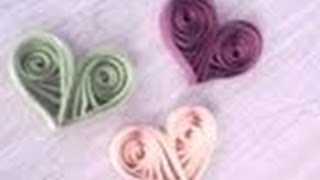 Paper Quilling Heart Making - Arts & Crafts