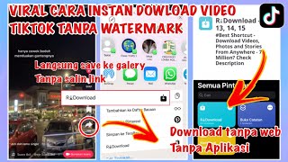 Viral Shorcutt, Terbaru cara dowload video Tiktok Instant tanpa watermark 100% Berhasil IPhone