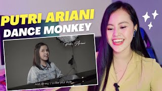 Putri Ariani - Dance Monkey - Tones and I (Cover) | REACTION VIDEO