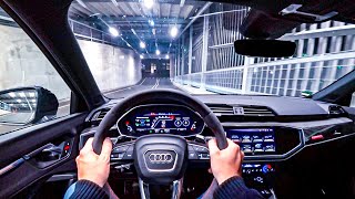 2020 AUDI RS Q3 Sportback 400HP NIGHT POV DRIVE AUTOBAHN (60FPS)