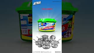 Ayna Dishwash পুরোনো বাসন কে করে নতুনের মত #shorts