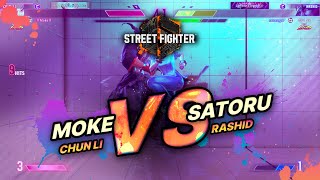 SF6 → Moke (Chun Li) vs Satoru (Rashid)  - Street Fighter 6