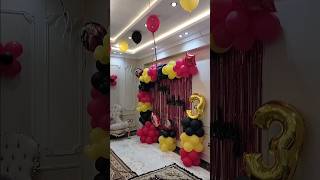 افكار لديكور عيد ميلاد ولد ❤🖤💛