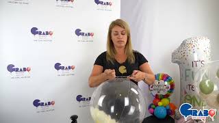 Tutorial foil balloons - Grabo Deorators - Transparent Globes Modeling Balloon Tie Method