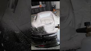 Luxury car foam wash #carclean #satisfyingvideo #carcare #luxurycars #carlover #shortsviral