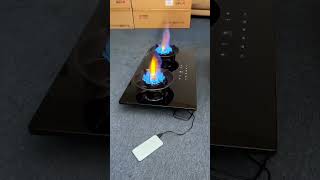 Liftable double gas stove