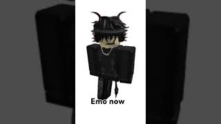 Roblox styles now vs then 😭 || ib: juiceavate #shorts