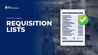 How to Create Requisition Lists