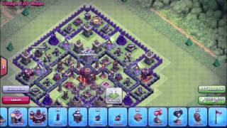 Clash of Clans - расстановка базы Town Hall 10/ТХ10 / Trophy Pushing Base