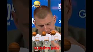 Nikola Jokic se raduje jer u SAD cuje pitanje na srpskom #shorts #serbia #nba