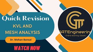 A Quick Revision on KVL and Mesh Analysis