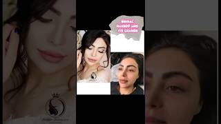 Bridal makeup and its change میکاپ عروس #beauty #makeup #bridal #lipmakeuptutorial #eayliner