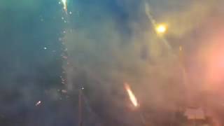 PIROTÉCNICA FIESTA DE LA HINCHADA DE ATLÉTICO NACIONAL.