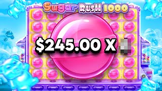 THE BIGGEST CLUSTER HIT paid INSANE on SUGAR RUSH 1000