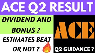 ACE Q2 RESULT TODAY 🔥 🔥 ACE SHARE NEWS TODAY | ACE SHARE TECHNICAL ANALYSIS | ACE SHARE FUNDAMENTAL