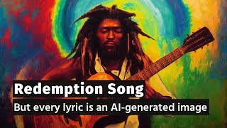 Redemption Song - But every lyric is an AI generated image