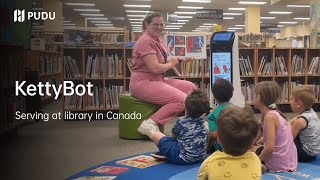 KettyBot serves at library in Canada | Pudu Robotics