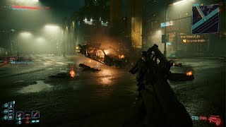 Cyberpunk 2077 - RT Graphics Mode In Combat (PS5 Slim)