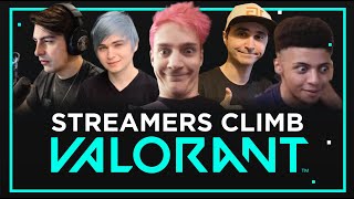 STREAMERS Hitting VALORANT Rank?! Pros and Streamers Climb Competitive