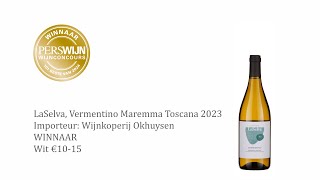 WINNAAR - WITTE WIJNEN VAN €10,-TOT €15,- LASELVA, VERMENTINO 2023