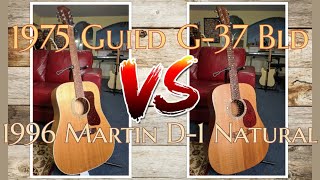 Guild G-37 and Martin D-1 tone test comparison