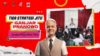 TIGA STRATEGI JITU GANJAR PRANOWO TURUNKAN HARGA BAHAN POKOK