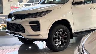 The all new Fortuner GRS 2024 white in Display | #carswarz #viral #fortuner #toyota