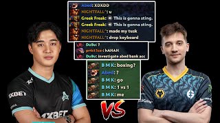 Abed Primal Beast MID vs RTZ Shadow Fiend : OLD TEAMMATE VIBES EG Dota 2