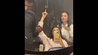 Momal Sheikh and Sarwat Gilani having fun