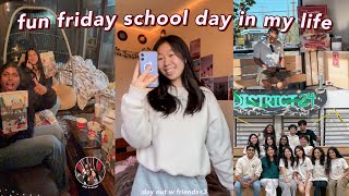 FUN HIGH SCHOOL DAY IN MY LIFE as a senior | games, friends, food! friday school senior year vlog