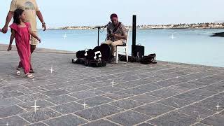 Melodies by the Sea: A Captivating Performance in Fuerteventura!☀️🎸🎵😎